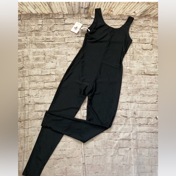 NWT SP black sleeveless body cone yoga, high quality, spandex, jumpsuit size XL - Picture 7 of 9